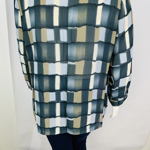 Blusa abstracta de colección Notations talla XL manga larga con cuello alto - Imagen 8 de 8