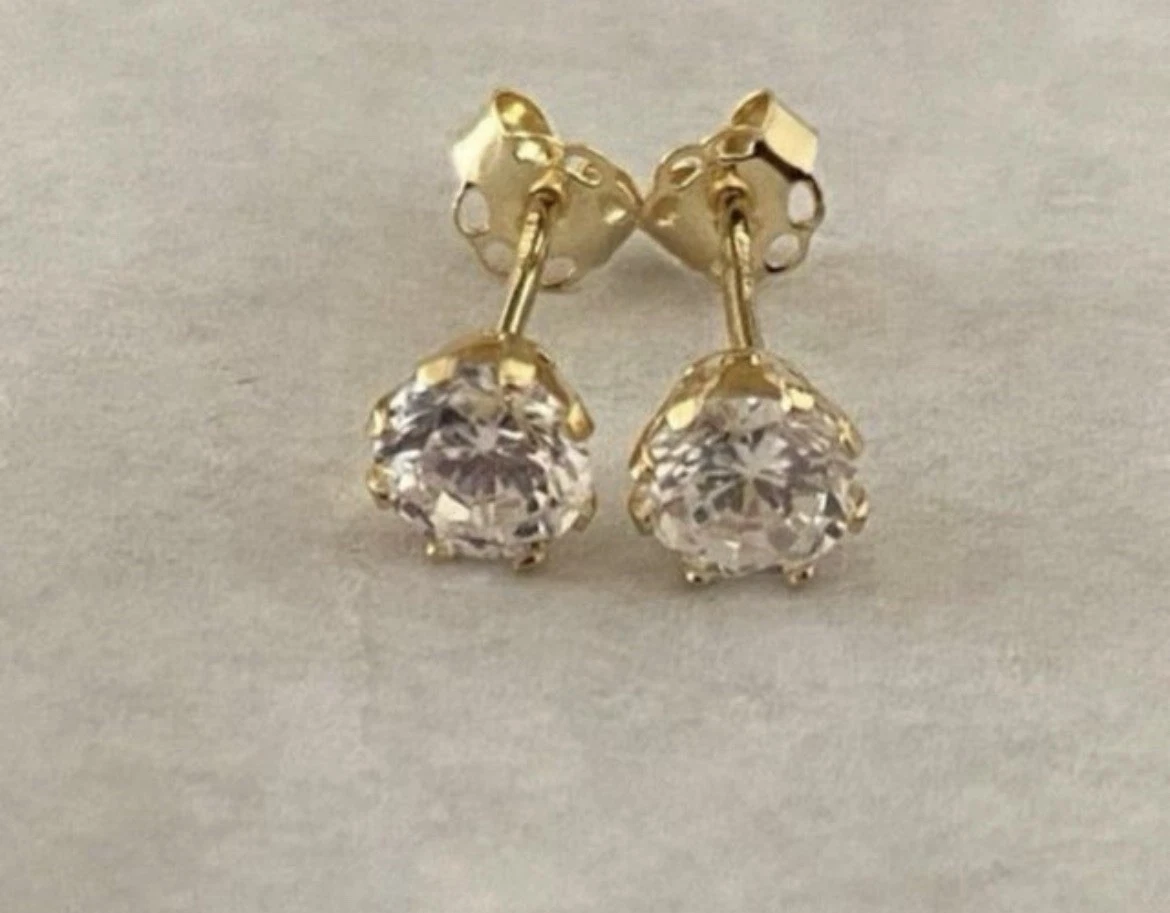 Orecchini con piccolo cuore in Oro Giallo 9 Kt - 171794