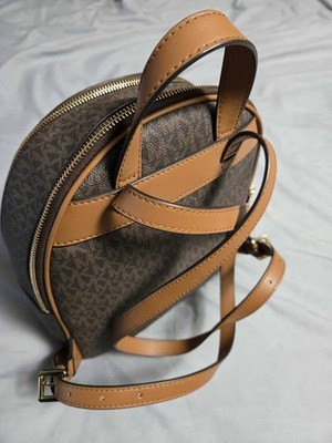Michael Kors Brown and Tan MK Logo Backpack Michael Kors Backpack. Brown. MK Logo All Over. | eBay main image 2
