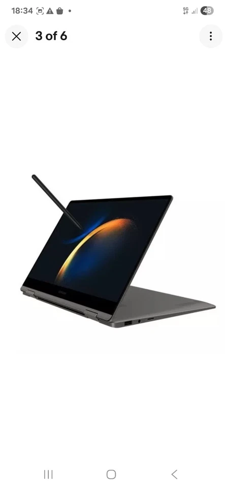 Samsung Galaxy Book3 16" Laptop Intel i5 13th Gen 16GB RAM 512GB SSD - Image 3 of 4