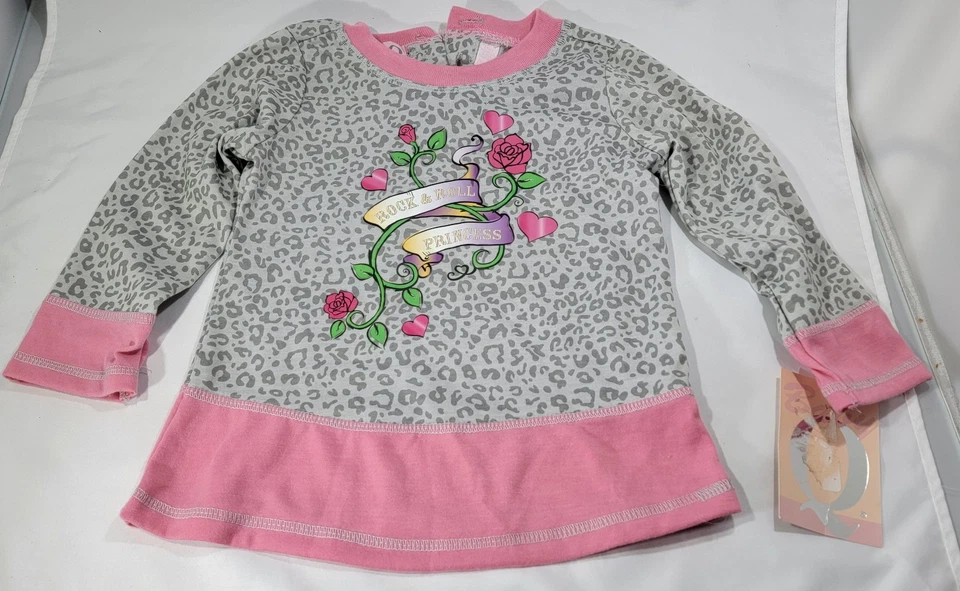 Bebé Q Niño Niña Negro/Gris 2 Piezas Pantalones Conjunto Talla 24 Meses y 1 Pantalón URit Foto 3 de 4