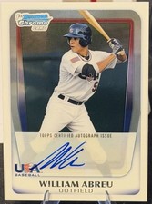2011 Bowman Chrome Draft Picks  USA 16u Autograph Willie Abreu #AA-WA  