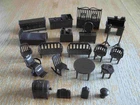 1950's MARX  Western Town Playset 23 (of 24) dark brown indoor Furniture