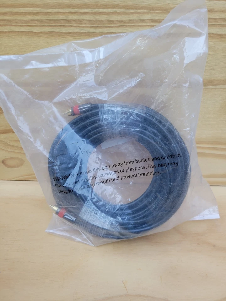 Cable de A/V coaxial Monoprice 75 pies, cable de subwoofer coaxial RCA M/M clasificación CL2 75 pies Foto 2 de 4