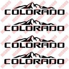 Chevy Colorado Mountains Offroad Decal Logo - Any Color Any Size