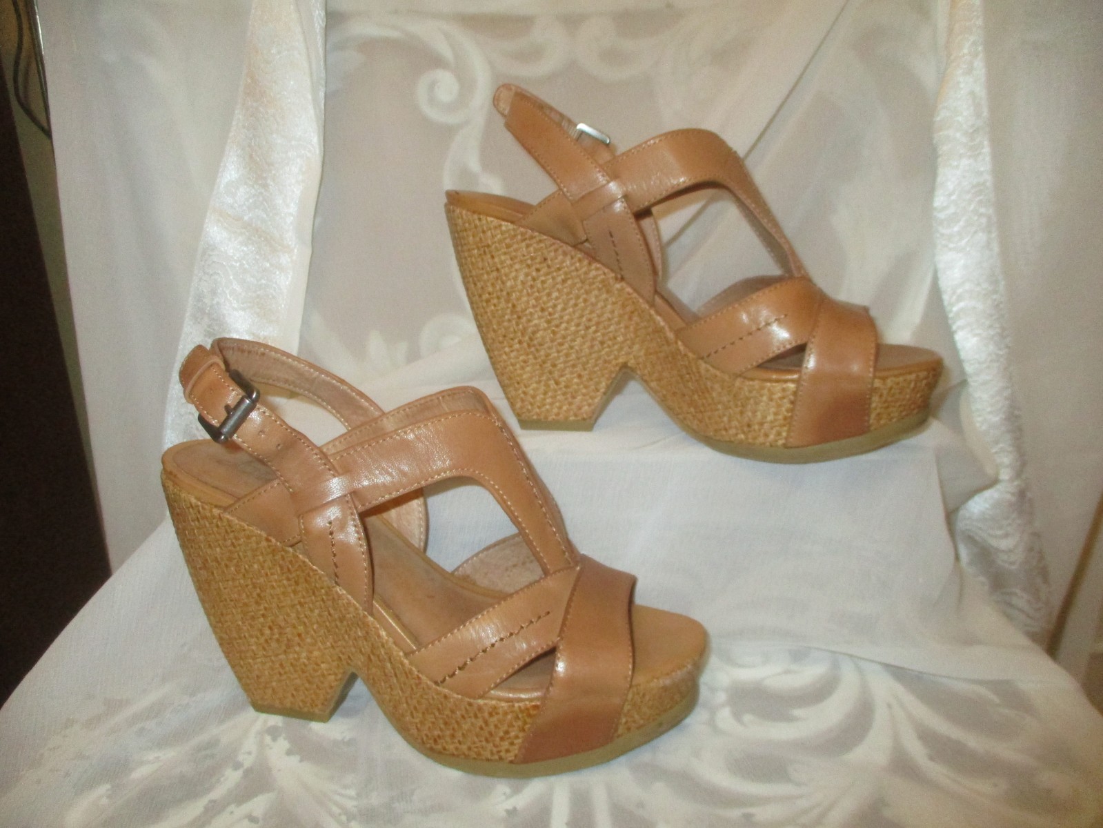 Biala leather platform sandals - image 10