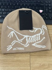 Arc  teryx Bird Head Toque Beanie - Beige Orca Merino Wool Winter Ski Hat NWT