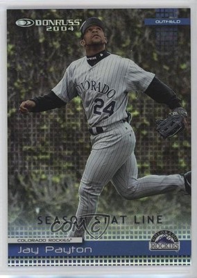 2004 Donruss Stat Line Season 25/89 Jay Payton #258 0q3