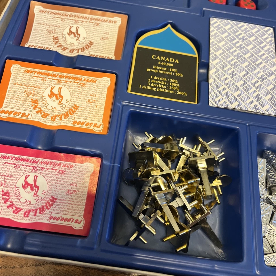 Vintage Petropolis Oil Tycoon Board Game Pressman 1976 Complete All Pieces - Image 4 of 4