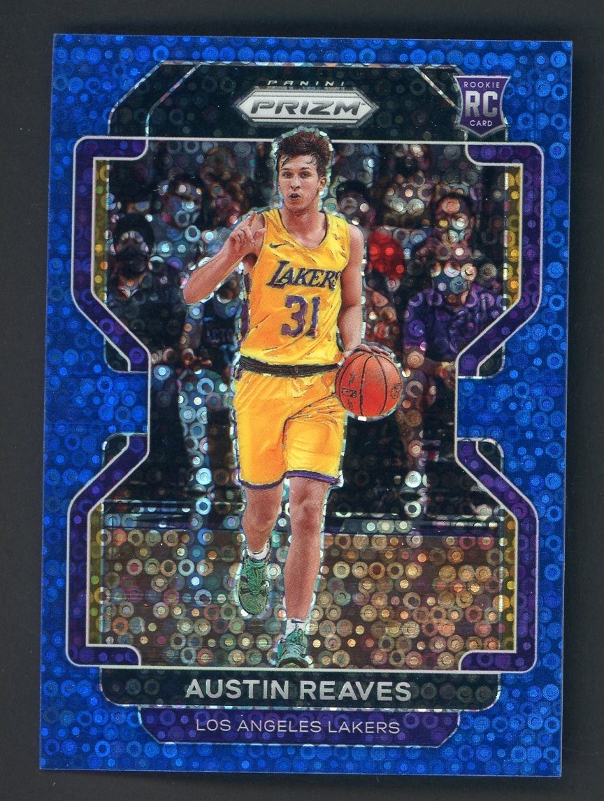 2021-22 Panini Prizm Austin Reaves  RC Rookie #165 053/150 Blue Fast Break