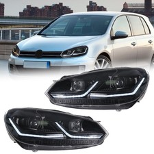 Für VW Golf 6 Mk6 2008-2012 LED Scheinwerfer mit DRL Blinker Projektor Lens Auto
