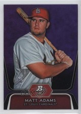 2012 Bowman Platinum Prospects Retail Purple Refractor Matt Adams #BPP1 2u3