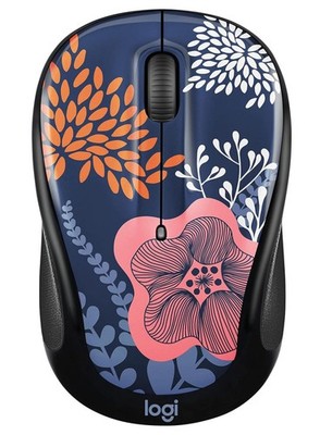 Logitech M317c Wireless Mouse - Forest Floral (3 EA)