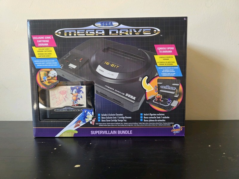 SEGA Mega Drive Supervillain Bundle Console Heroes Sonic Diorama New Sealed
