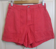 NWT Universal Thread Red High Rise Shorts Women Size 2 Waist 27 Pockets 83-34637