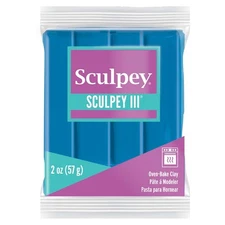 Polyform S302-505 Sculpey III Polymer Clay 2oz-Turquoise (5Pk)