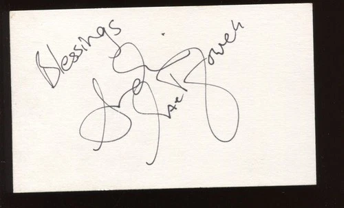 Andie MacDowell American actress Signed Card DC5385