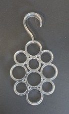 Vintage Clear Heavy Duty Thick Acrylic Lucite Scarf Hanger - MCM Mod 10 Slots