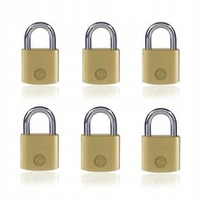 Brass Padlocks 40mm 6pc Keyed Alike Security Locks