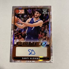 Santi Aldama 2022 Leaf Pro Set Basketball BA-SA1 Power Rookie Auto RC Grizzlies