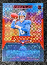 Jaxson Dart 2025 Rookies & Stars RC Airborne Red Plaid Parallel #30