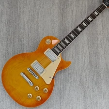 Mahogany Body & Neck Honeyburst Solid Maple top LP Electric Guitar  IN USA