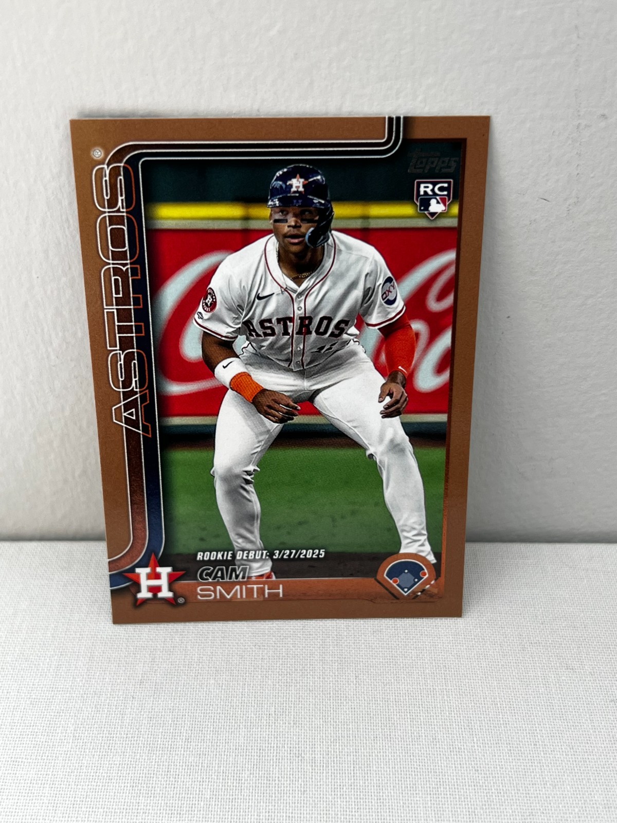2025 Topps Update - Cam Smith #US45 Rookie Debut Gold 165/2025 (RC) HOU Astros