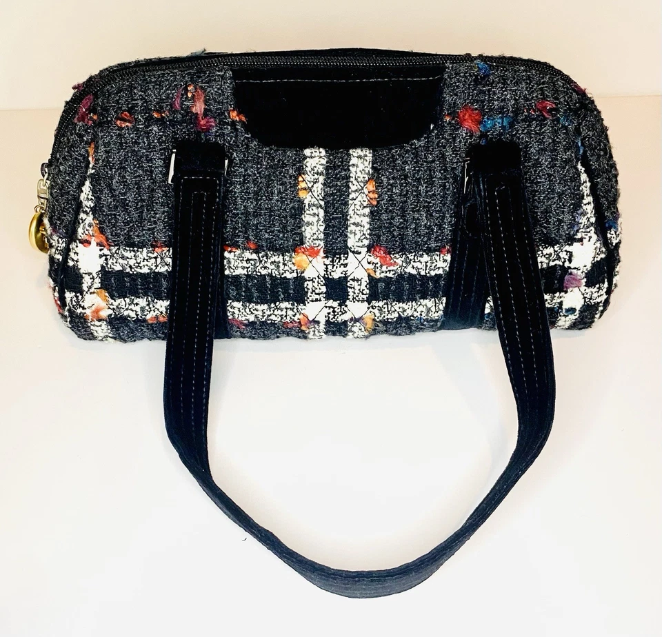 Vera Bradley клетку твидовый бархат наплечная сумка сумочка сумка - Изображение 2 из 4