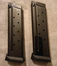 1911 Gov/Commander 10 Round 9mm Magazines Lot Of 2 Originals. Used 