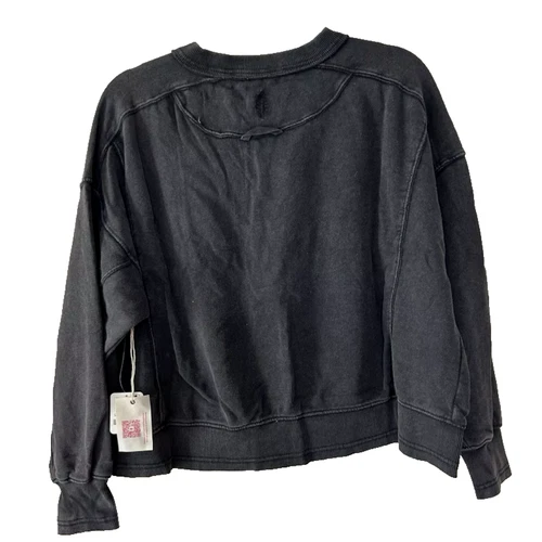 Free People FP Movement x Hatch Intercept Black Oversized Maternity Pullover, XL - Picture 8 of 11