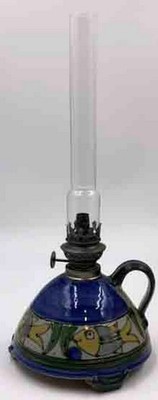 Petroleumlampe Keramik Frankreich A.&P. GAUDARD seit 1869 #22526