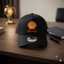 Shell Logo Embroidered, Trucker Cap Unisex, S...