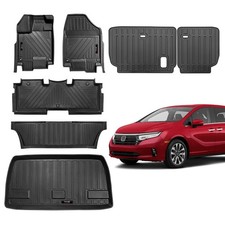 for 2018-2025 2026 Honda Odyssey Mini Passenger Van Floor Mats 3 Row Trunk Ca...