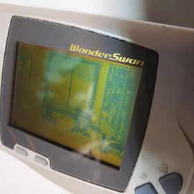 Bandai WonderSwan Console Silver Pearl White SW-001 Tested Working See Photos