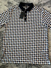 Bad Birdie Mens  Check Mate  Polo Golf Shirt XL 78