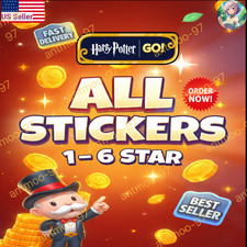Monopoly Stickers Go 1  - 6   Golden Blitz Available CHEAPEST  SUPER FAST  24/7  