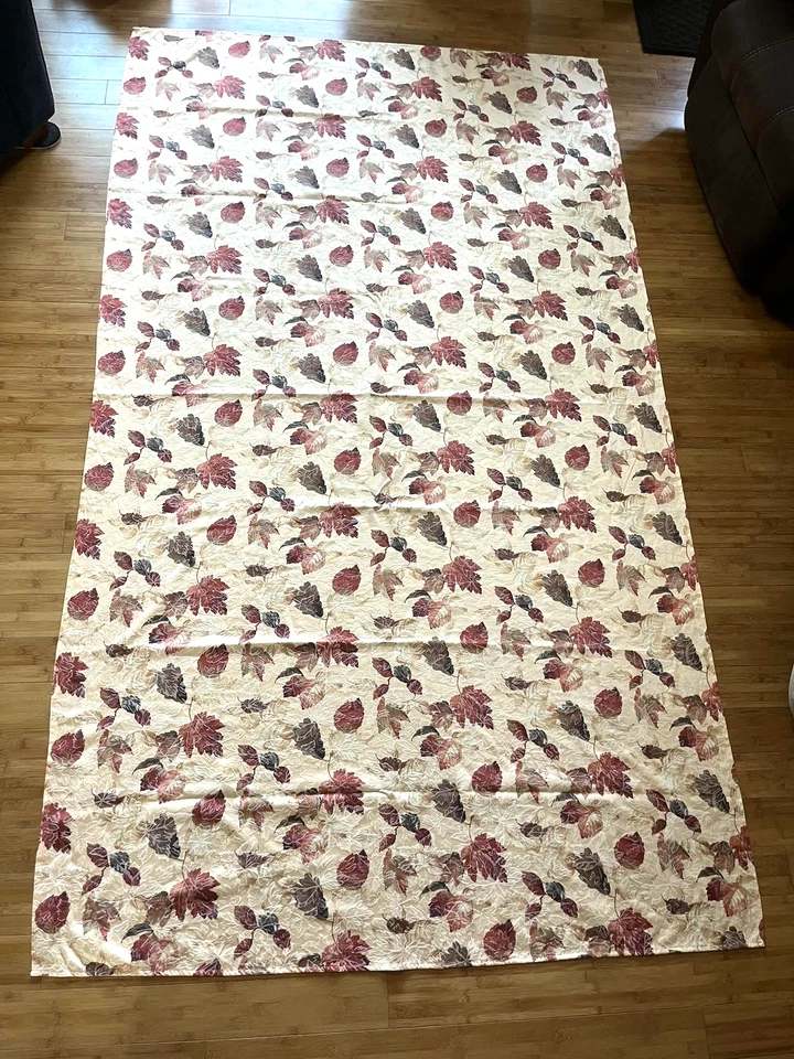 2 Autumn Leaf Tableclothes & Set Rectangle Round 4 Napkins Fall Thanksgiving - Image 2 of 4