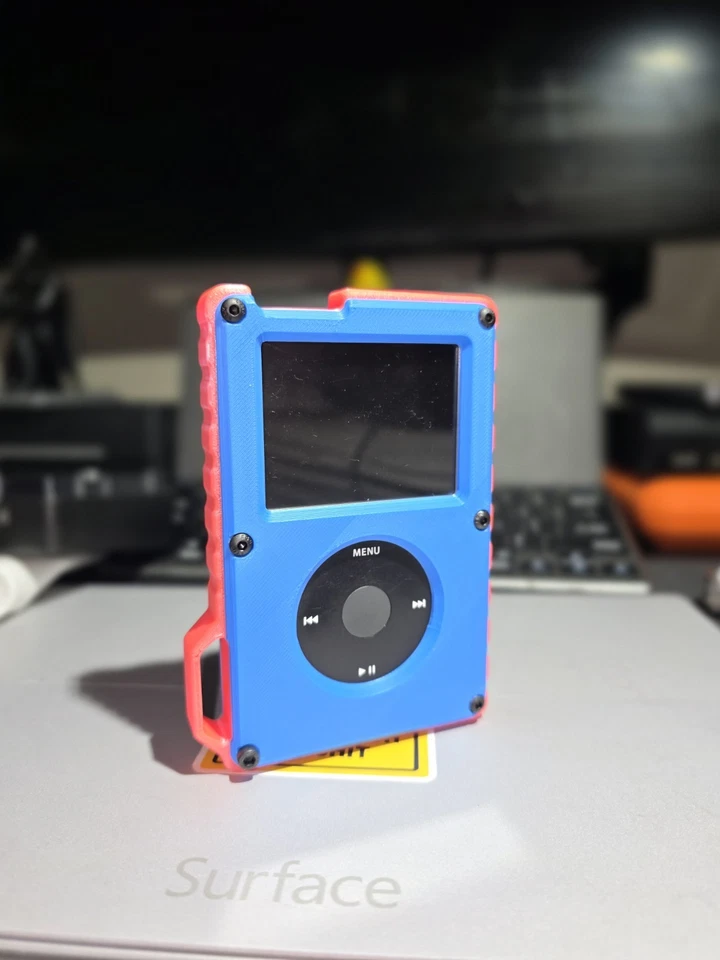 Apple iPod Classic 5th, 6th and 7th Generation Case. Blue and Fluorescent Red. - Image 4 of 4
