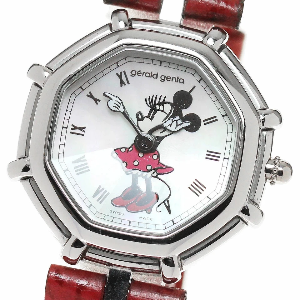 Relojes de pulsera para mujer Gerald Genta G.3491.7 retro fantasía Minnie carcasa blanca Foto 2 de 4