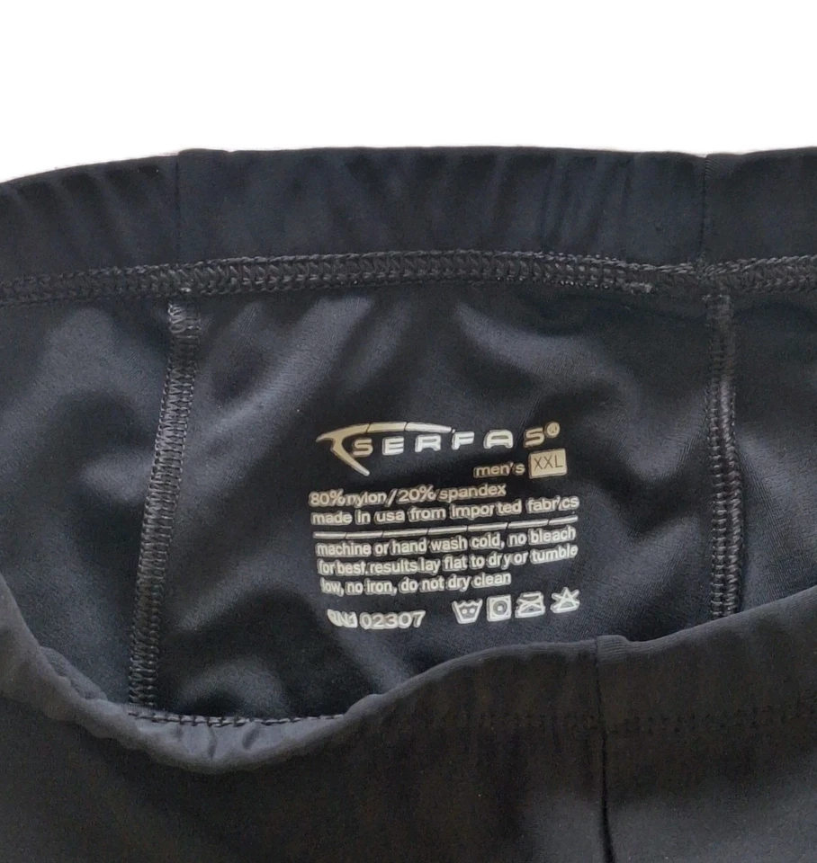 Pantalones Cortos de Ciclismo Serfas X XL Compresión Reactivo GEL Cortos Negros Acolchados Foto 2 de 4
