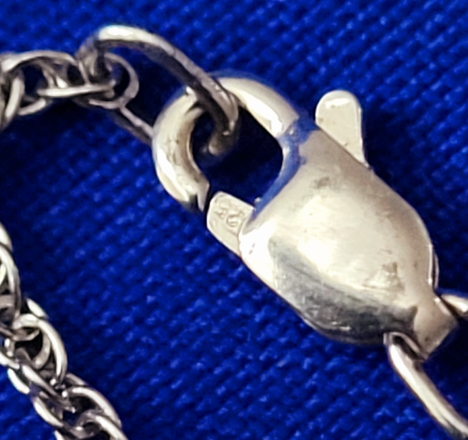 Solid 925 Sterling Silver Neckless & Genuine Amet… - image 8