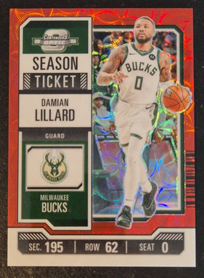 OPTIC Contenders 2023-24 - Damian Lillard #27 ''Season Ticket'' Red International!