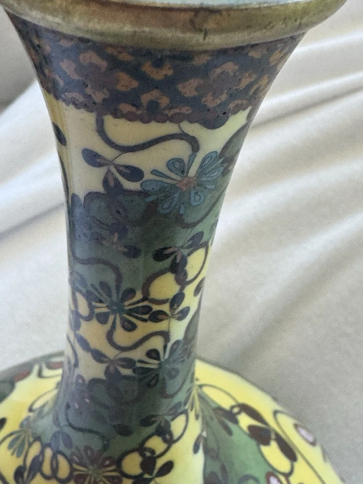 非常罕见的日本Cloisonne花瓶 — 第 4/4 张图片