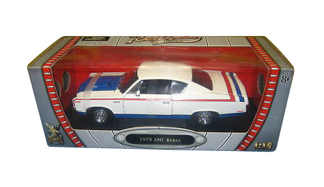 Miniature AMC Rebel 1970 – Road Signature échelle 1:18 – Orange – Neuf