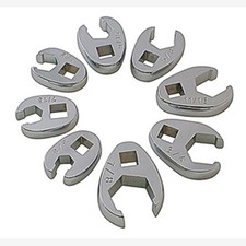 Sunex 9708 38 Dr. 8 Pc. Fully Polished Sae Flare Nut Crowfoot Wrench Set