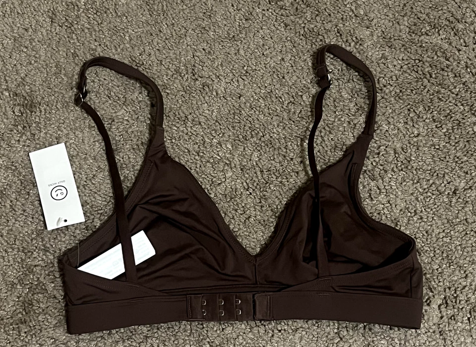 Bralette Hollister Marrón Micro Triángulo | Bralette Inalámbrico Suave | S Foto 3 de 3