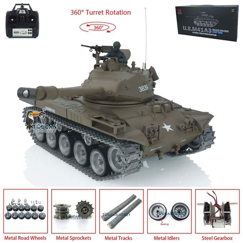 Henglong 1:16 Walker Bulldog RC Tank 3839 Customized Modell Metall Tracks Räder - Bild 3 von 12
