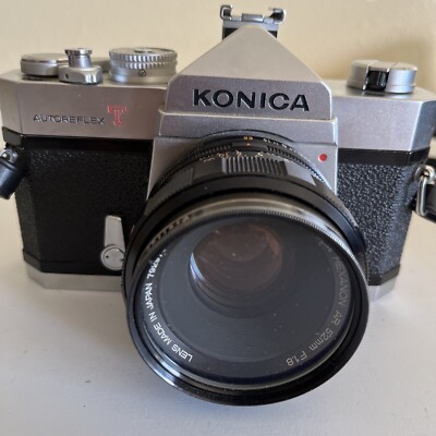 Konica Autoreflex T With Konica Hexanon 52mm 1.8 Lens