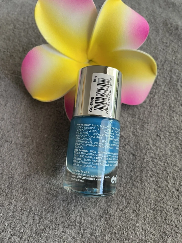 Esmalte brillo efecto gel Princessa, rojo, naranja, amarillo, azul, azul real (precio de 1 Foto 3 de 4