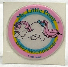 Vintage 1985 Hasbro My Little Pony Puffy Sticker Baby Moondancer Rainbow 1.5  